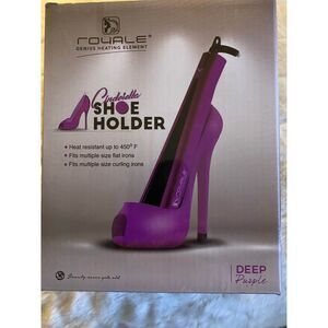 Cinderella Shoe Hair Tool Holder – Deep Purple | Heat-Resistant